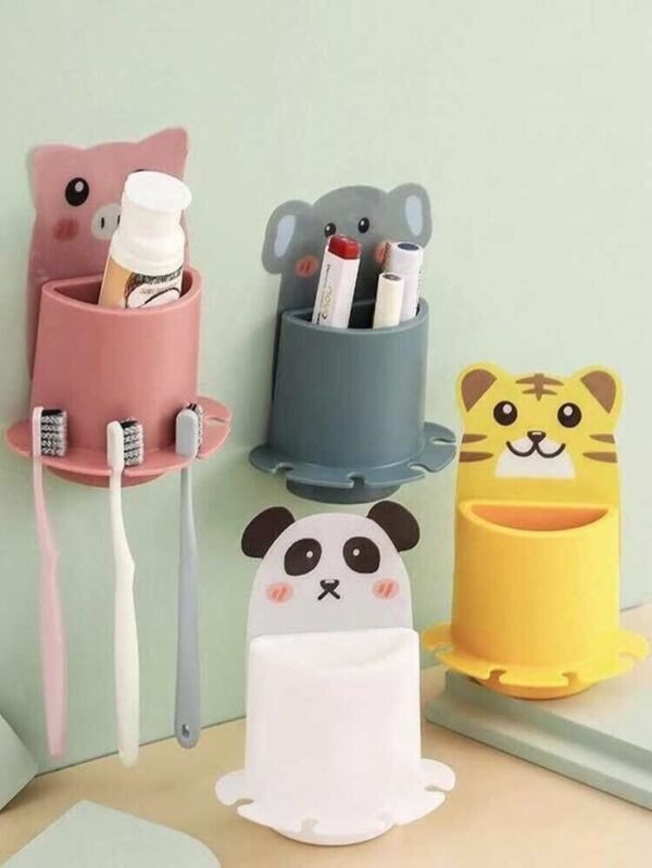 Self Adhesive Animal Sticker Toothbrush Holder (Imported)