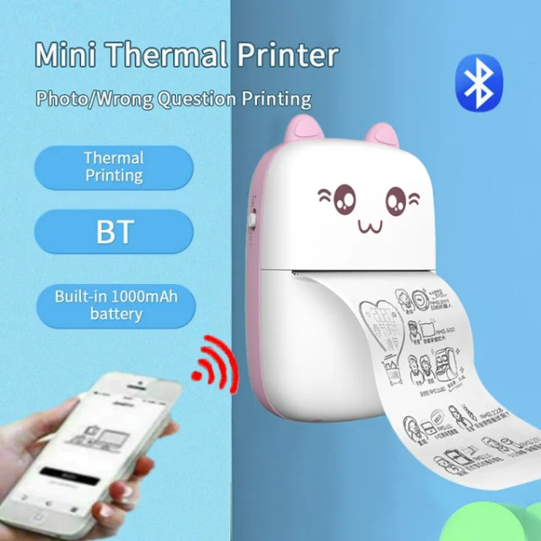 Cartoon Shape Bluetooth Mini Printer (Portable)