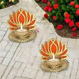 Louts Tealight Candle Holder (Pack of 2) (sku-D-25/06)