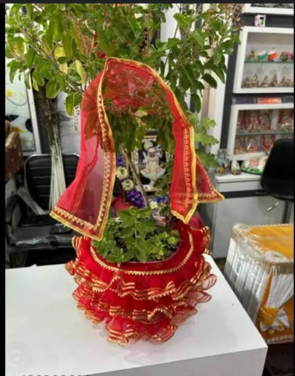 Tulsi ji Beautiful poshak vastra dress lehenga chunri