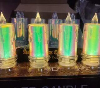 4 inch Rainbow candle