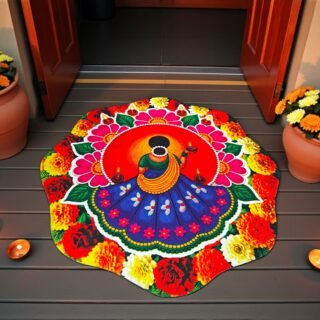 7d New Rangoli mat big size (24*27)