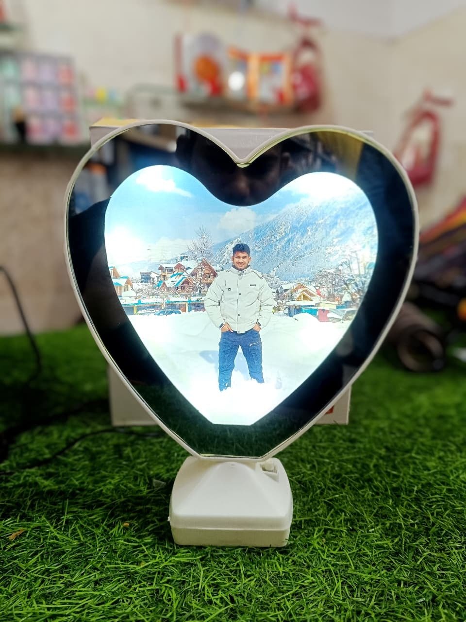 Magic Mirror Photo Frame With Photo