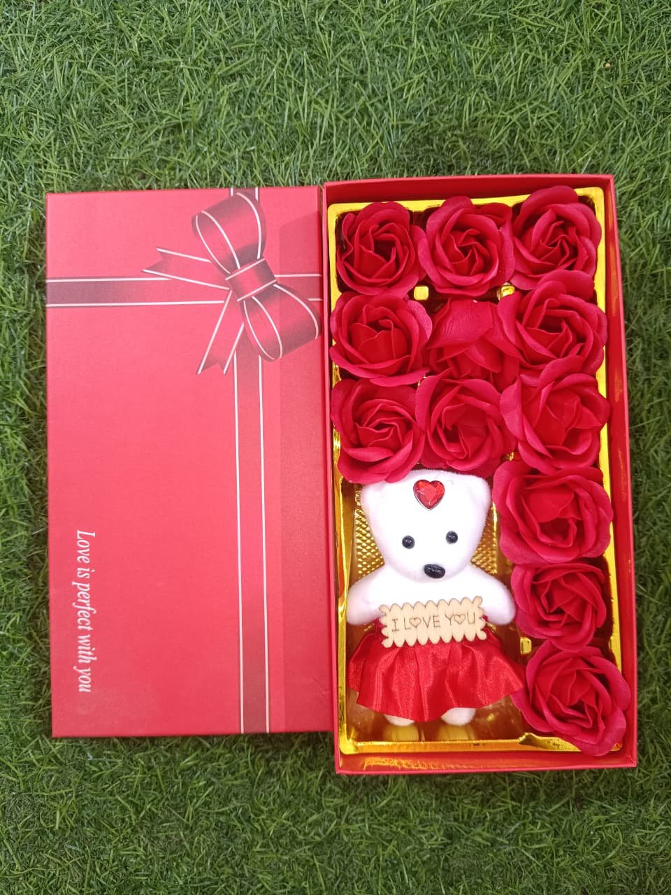 ROSE PAPER SOAP WITH TEDDY