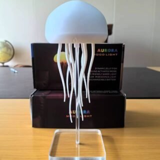 Jellyfish Led Night Lamp Silicone Rechargeable Lamp with Charging Plug 7-Color Hanging