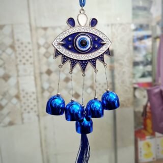 Wind Chimes for Positive Energy, Evil Eye Hanging Decor, Decorative Items for Home (5 LAYER)