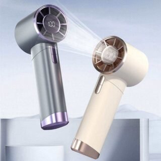high speed temperature display fan