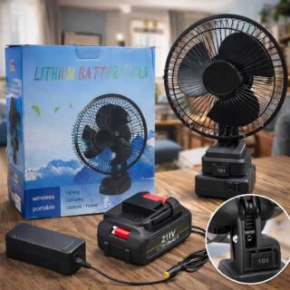 Metalic Lithium Battery Portable Big Fan (Imported)