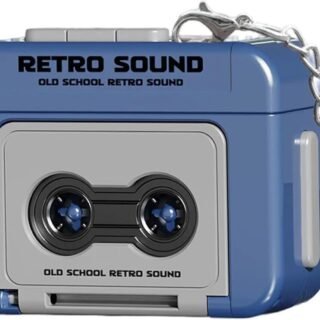Keychain Retro Sound Mini Voice Recorder Style,Cute Portable Audio Recording Device