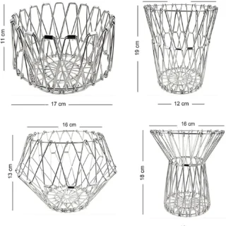 Spacekeeper Multi-Purpose Deformation Stainless Steel Flexible Fruit Basket