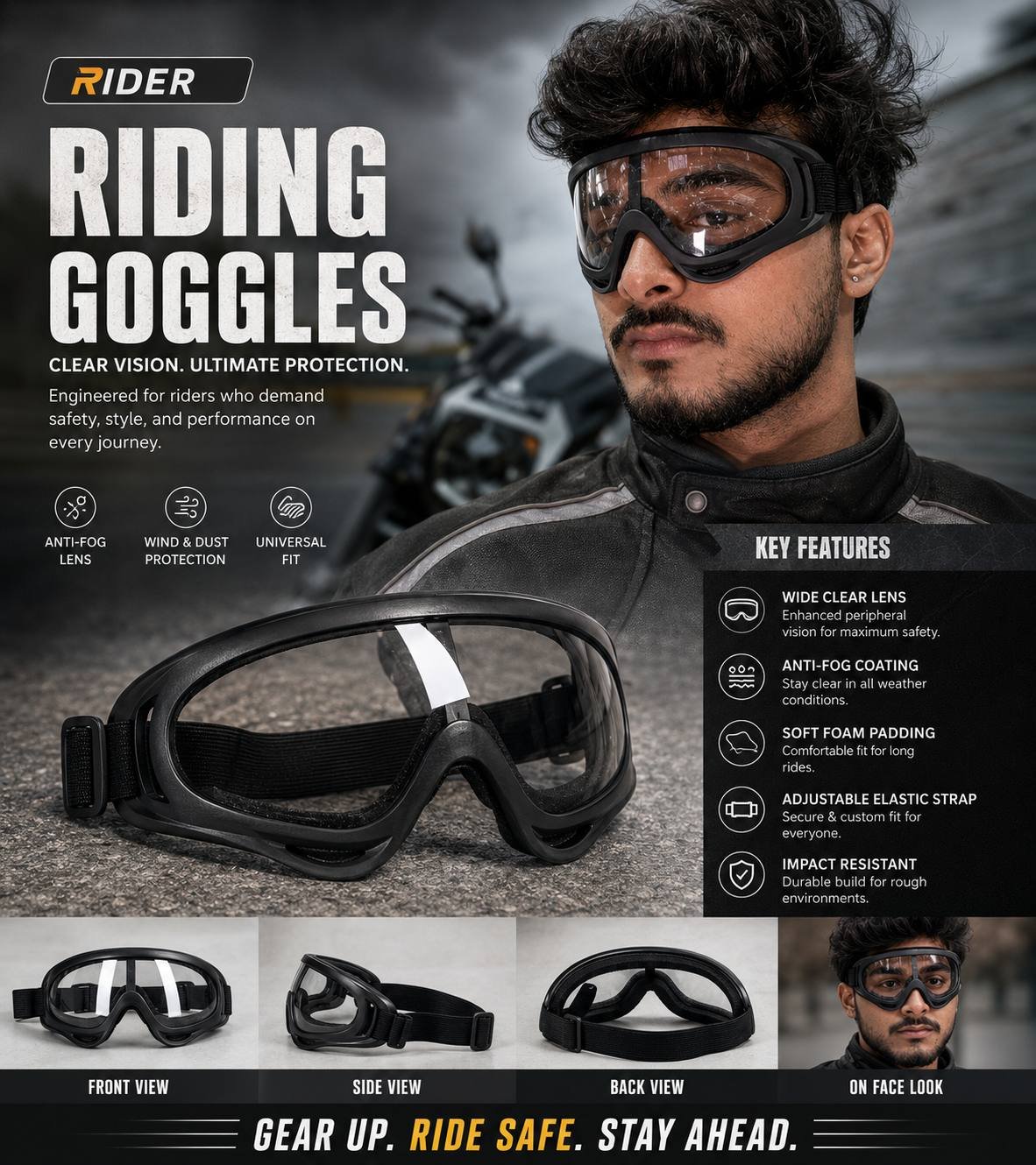 RIDER GOGGLES