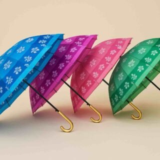 Premium Golden Handle Umbrella (Imported)