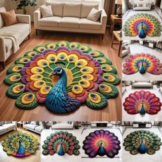Peacock Mat Non-slip Floor Mat