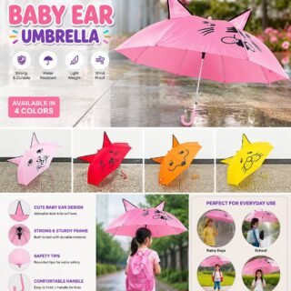 Baby Ear Kids Fancy Umbrella (Imported)