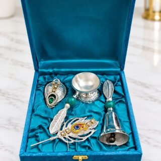 Roli Chopra decorative+ Rudraksh Bell 🔔 diya combo premium gift set