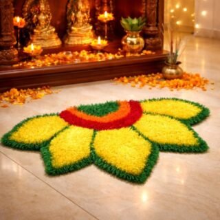 Rangoli Flower Design Mat
