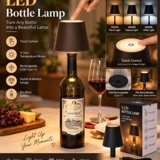 3 Mode Rechargable Bottle Lamp (Imported)