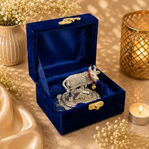 Metal Kamdhenu Cow 🐄 with box