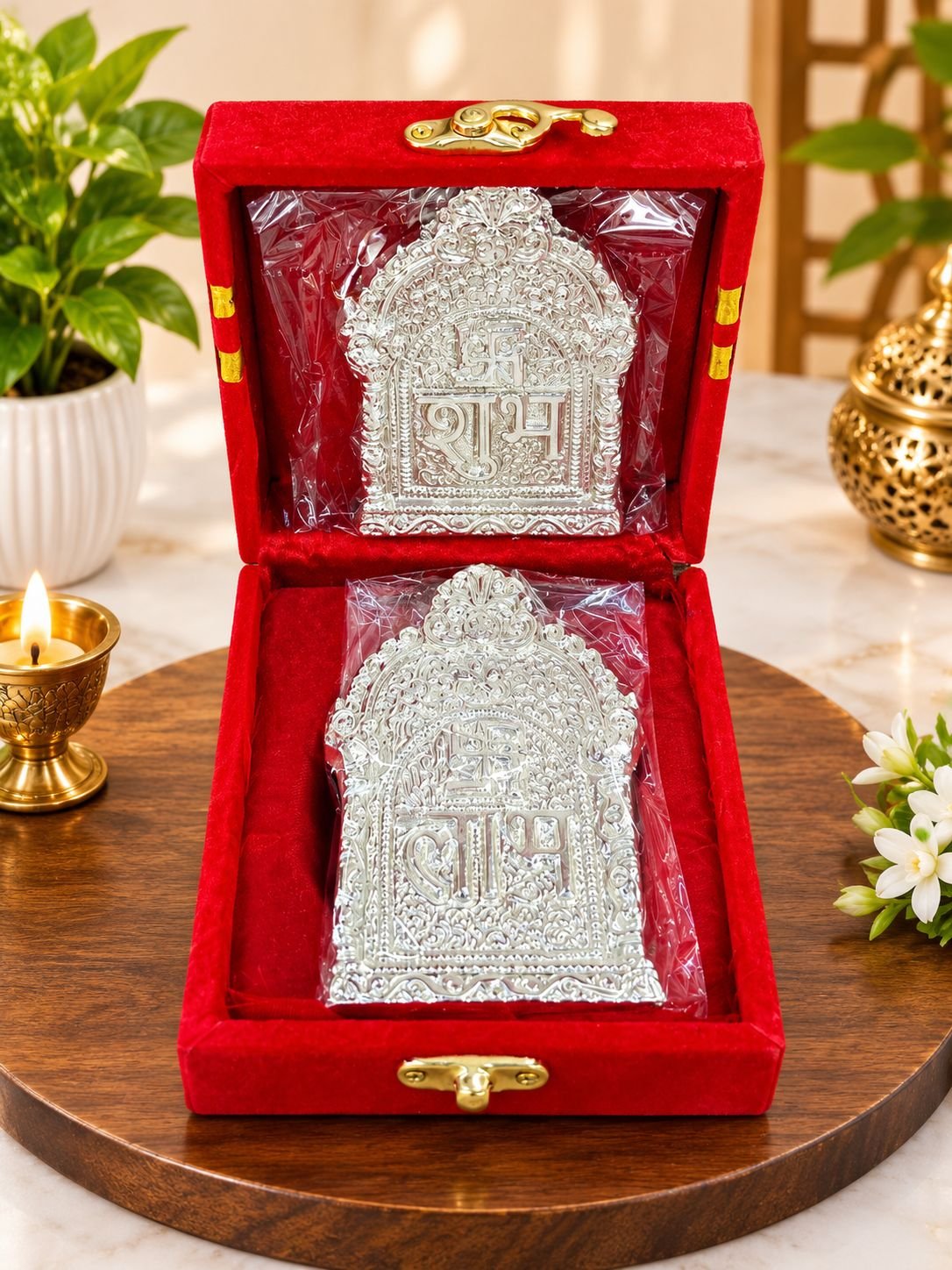 shubh labh with velvet box 🎁